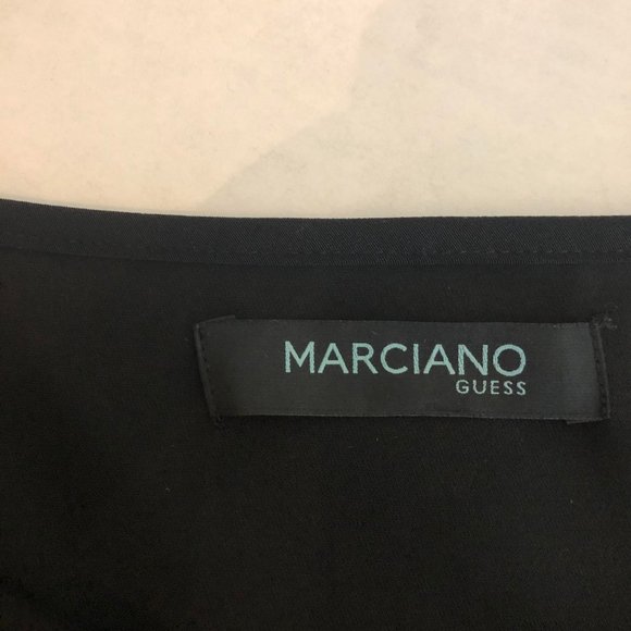 Marciano Guess Lael Cadi Cape Black Top Blouse - Picture 7 of 8